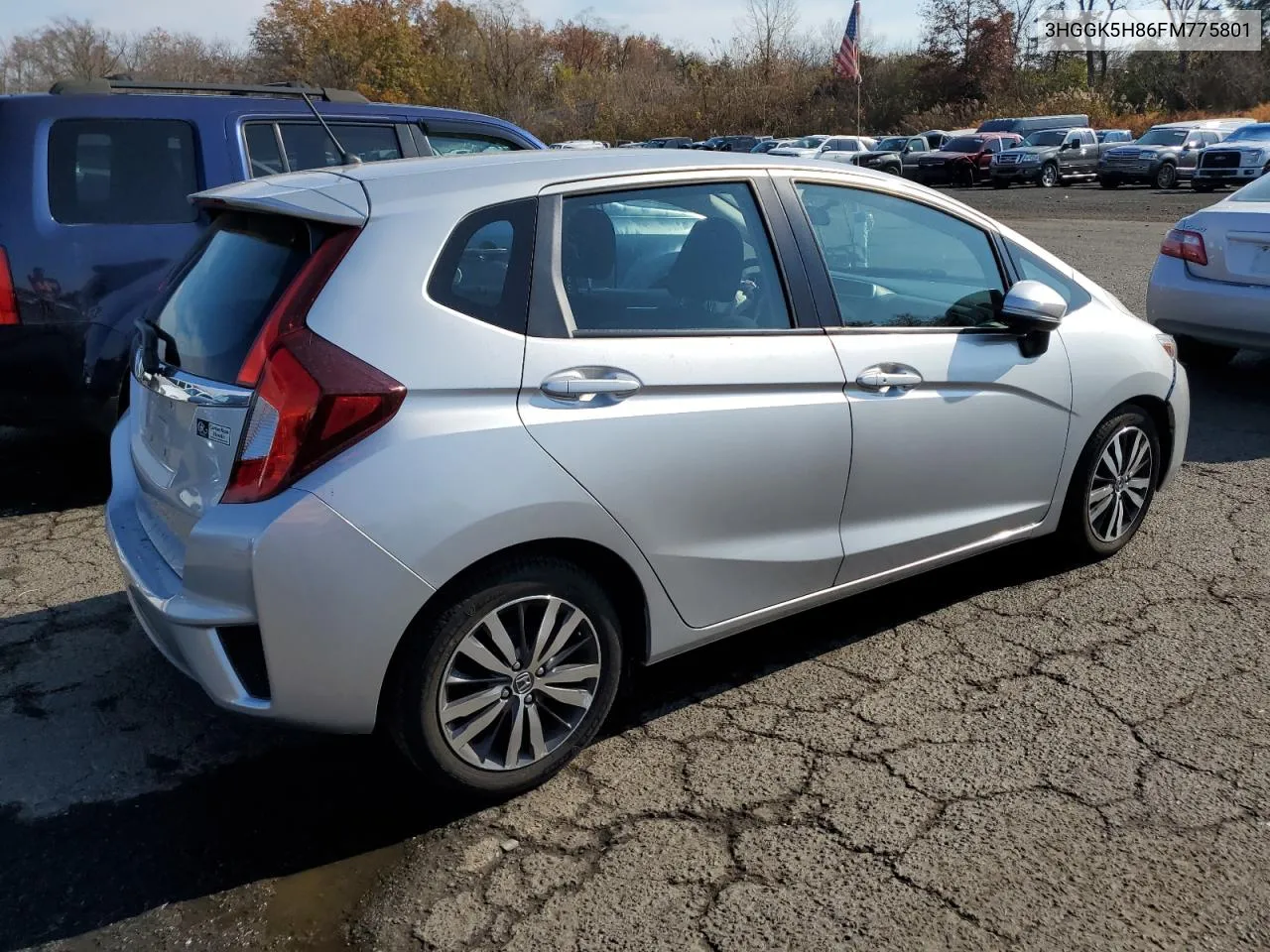 2015 Honda Fit Ex VIN: 3HGGK5H86FM775801 Lot: 77933634