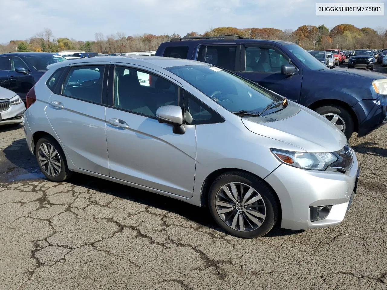 2015 Honda Fit Ex VIN: 3HGGK5H86FM775801 Lot: 77933634