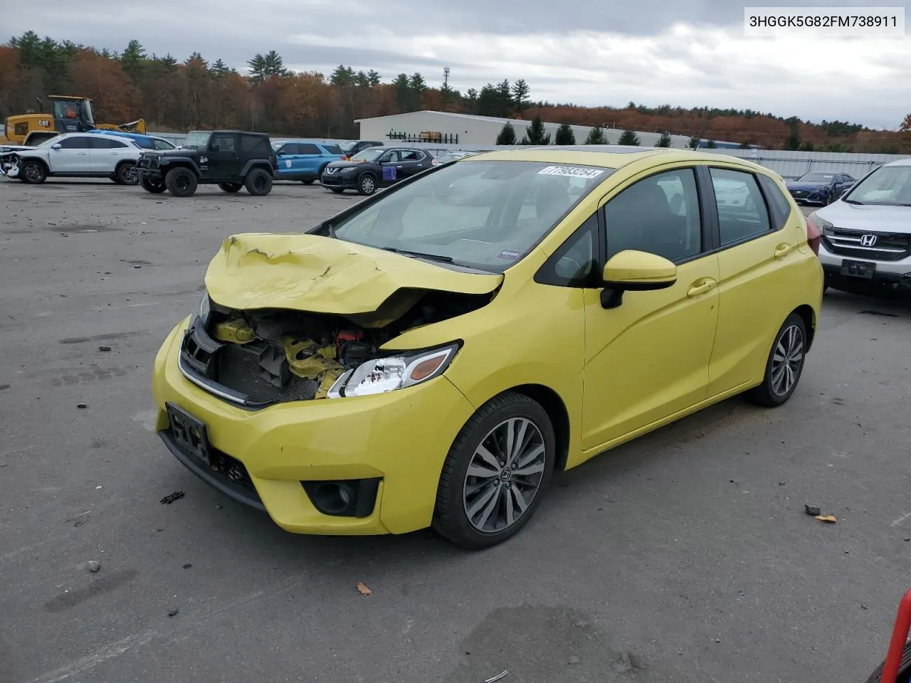 2015 Honda Fit Ex VIN: 3HGGK5G82FM738911 Lot: 77983254