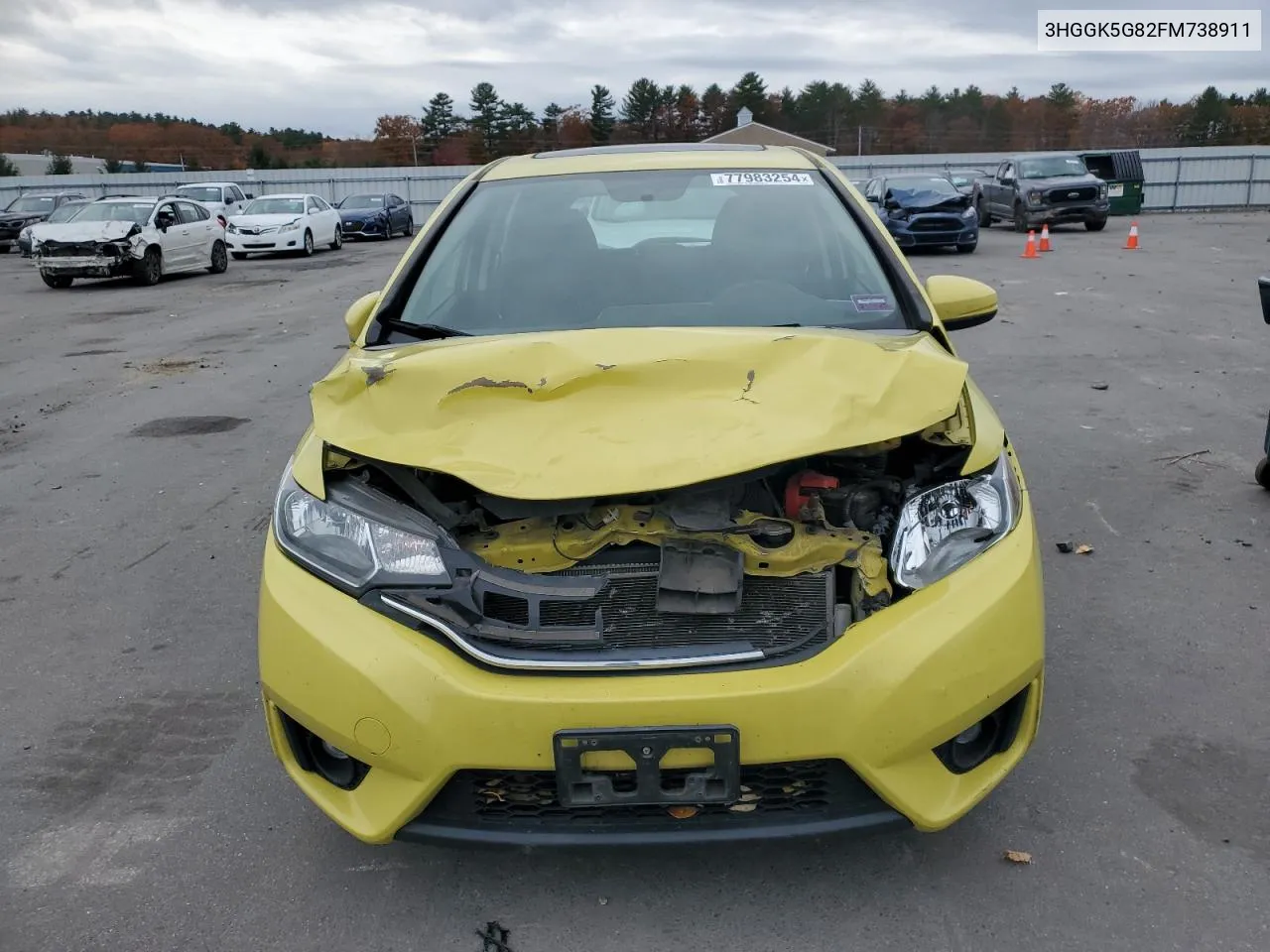 2015 Honda Fit Ex VIN: 3HGGK5G82FM738911 Lot: 77983254