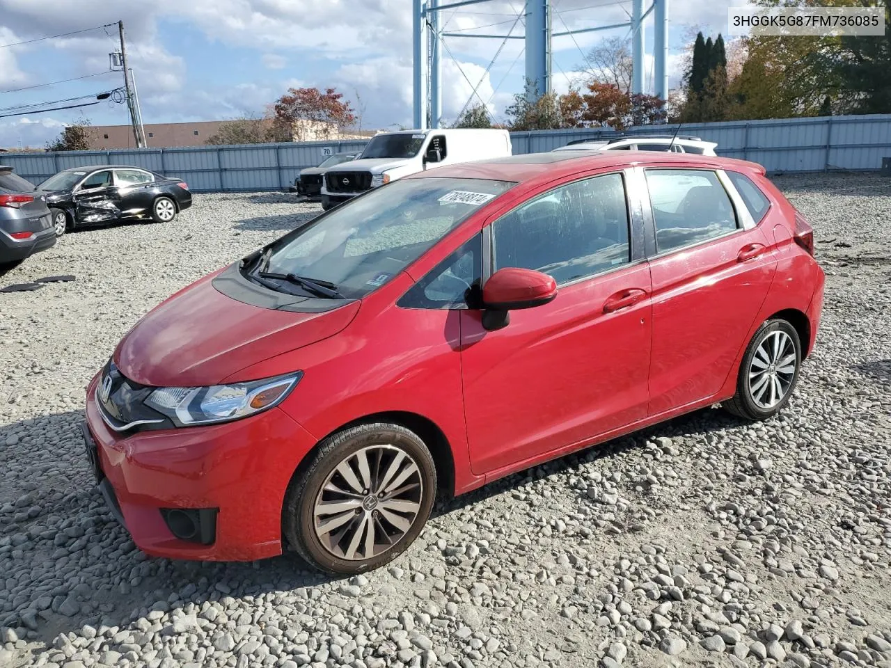 2015 Honda Fit Ex VIN: 3HGGK5G87FM736085 Lot: 78248874