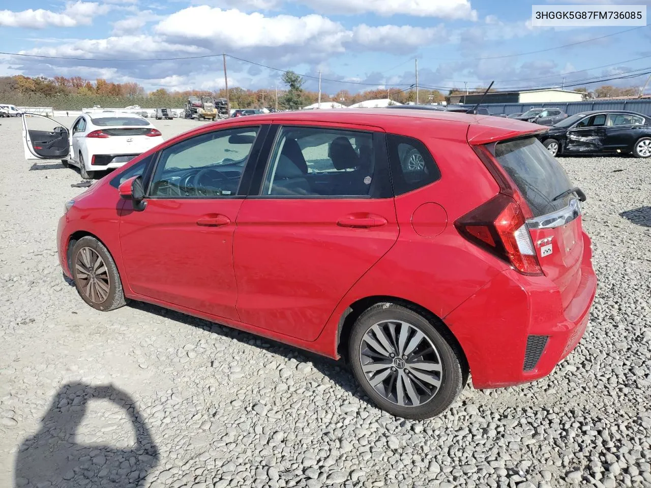 2015 Honda Fit Ex VIN: 3HGGK5G87FM736085 Lot: 78248874