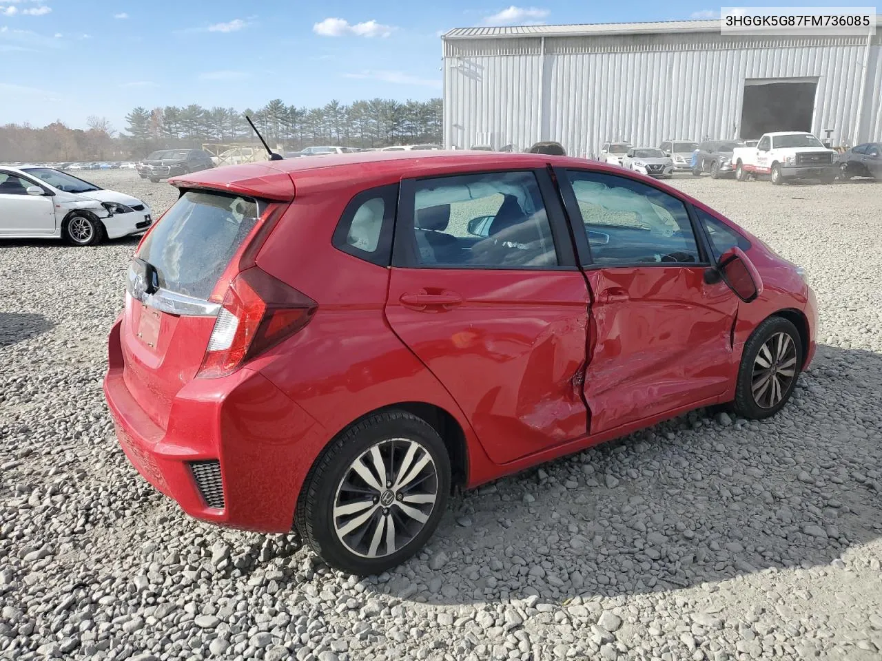 2015 Honda Fit Ex VIN: 3HGGK5G87FM736085 Lot: 78248874