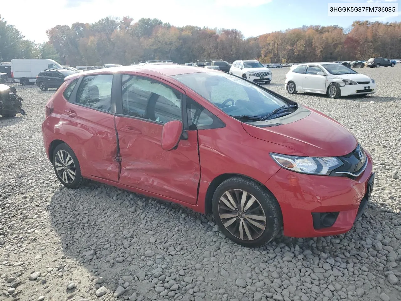 2015 Honda Fit Ex VIN: 3HGGK5G87FM736085 Lot: 78248874