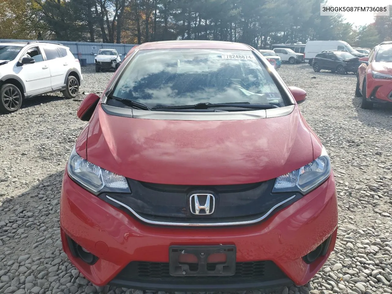 2015 Honda Fit Ex VIN: 3HGGK5G87FM736085 Lot: 78248874