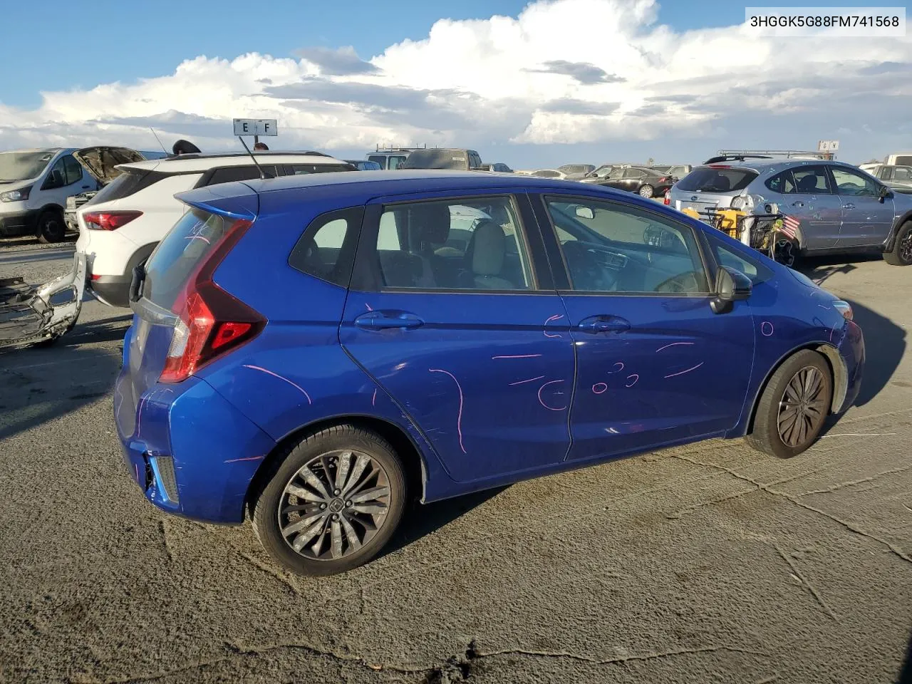 2015 Honda Fit Ex VIN: 3HGGK5G88FM741568 Lot: 78255074