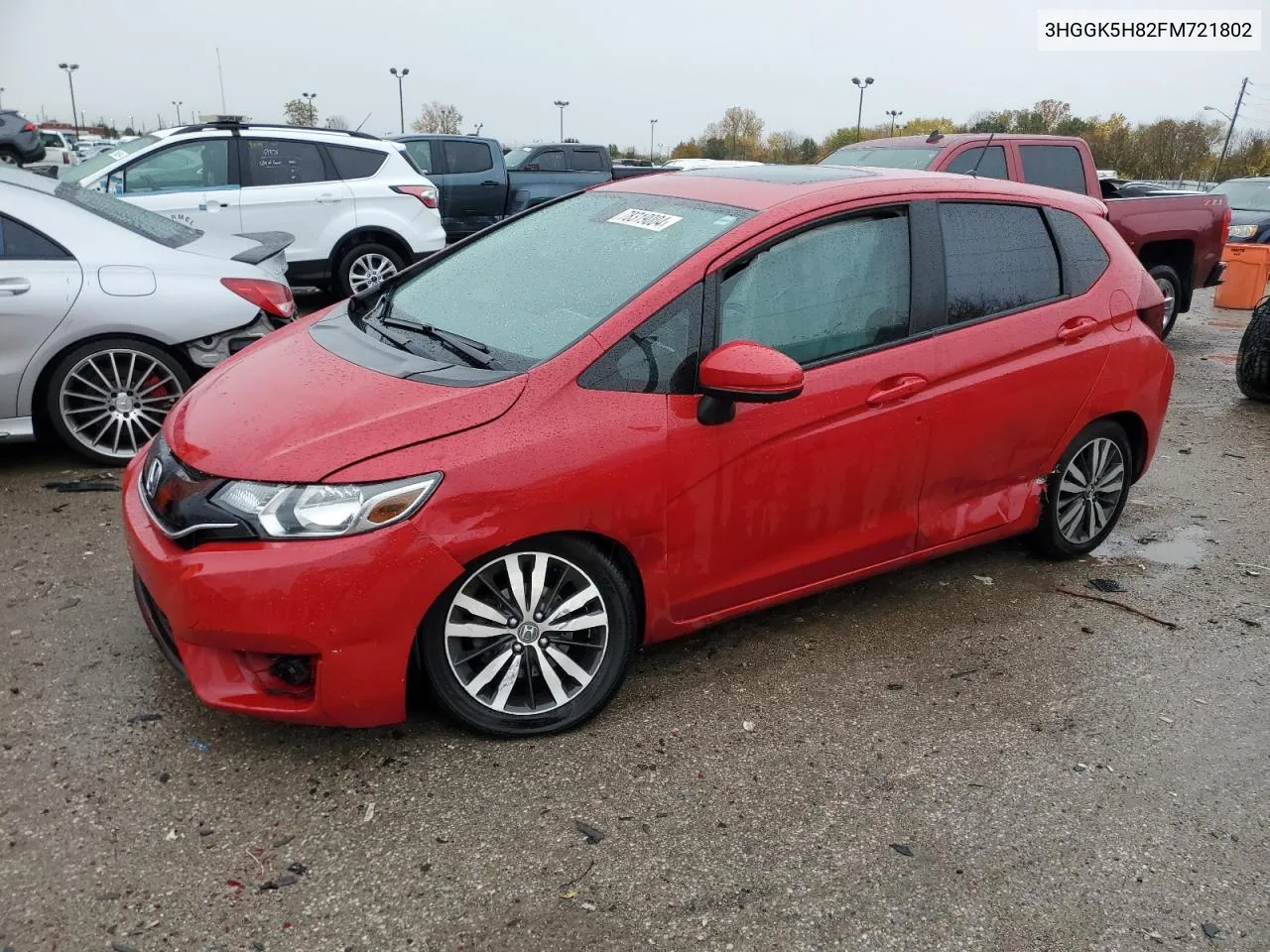 2015 Honda Fit Ex VIN: 3HGGK5H82FM721802 Lot: 78319004