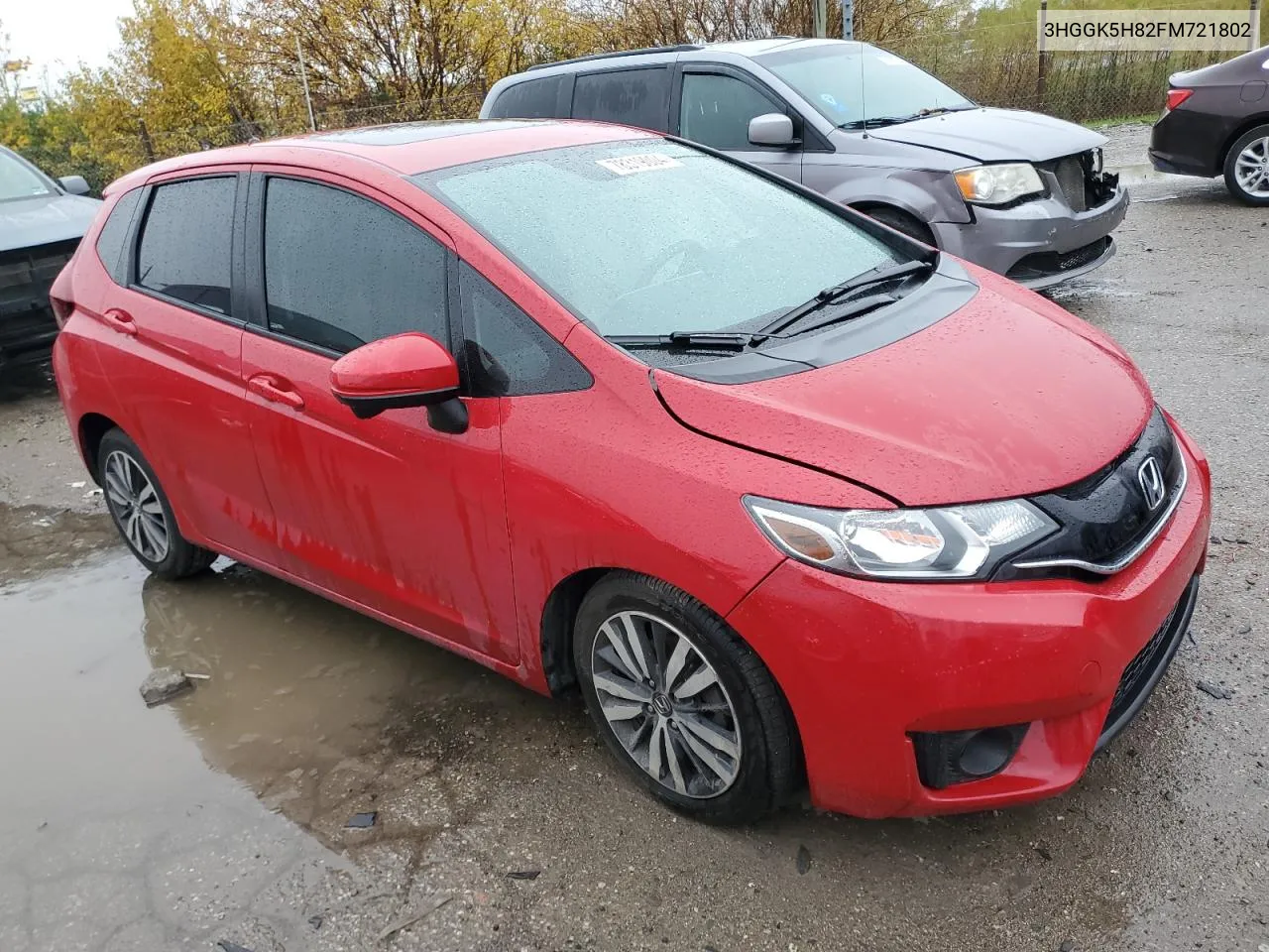 2015 Honda Fit Ex VIN: 3HGGK5H82FM721802 Lot: 78319004