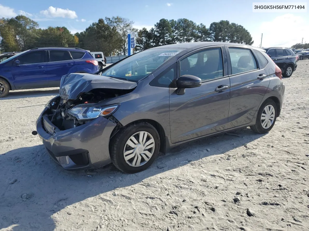 2015 Honda Fit Lx VIN: 3HGGK5H56FM771494 Lot: 78466514