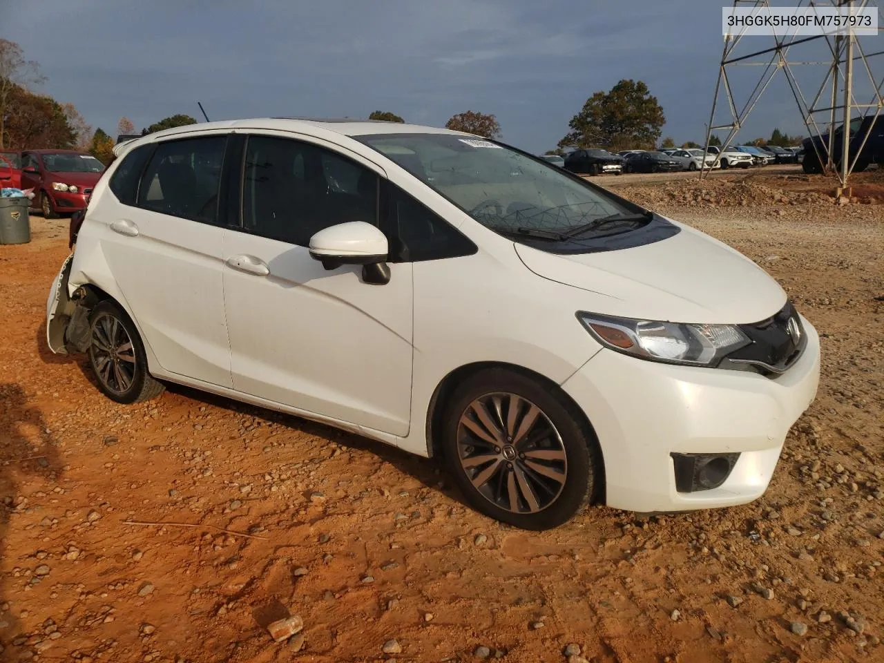 2015 Honda Fit Ex VIN: 3HGGK5H80FM757973 Lot: 78696594