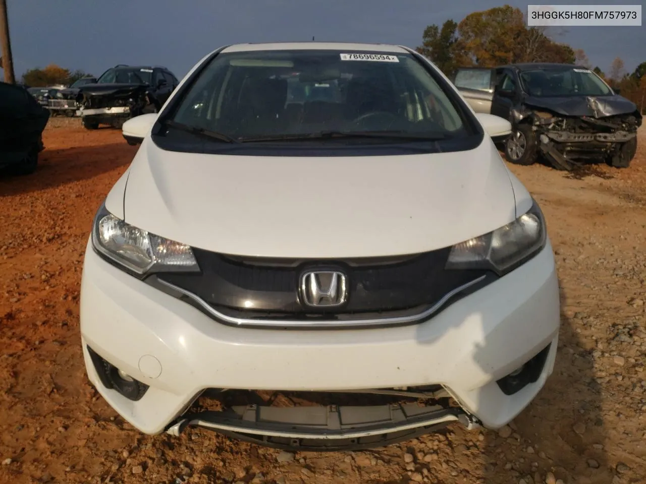 2015 Honda Fit Ex VIN: 3HGGK5H80FM757973 Lot: 78696594