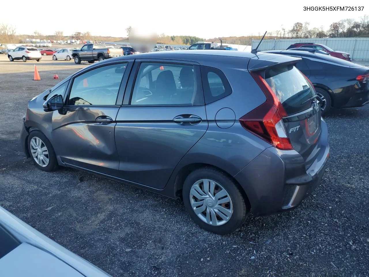 2015 Honda Fit Lx VIN: 3HGGK5H5XFM726137 Lot: 78782804