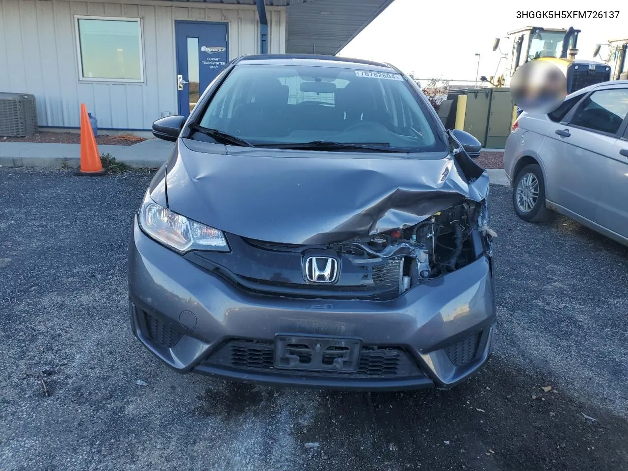 2015 Honda Fit Lx VIN: 3HGGK5H5XFM726137 Lot: 78782804