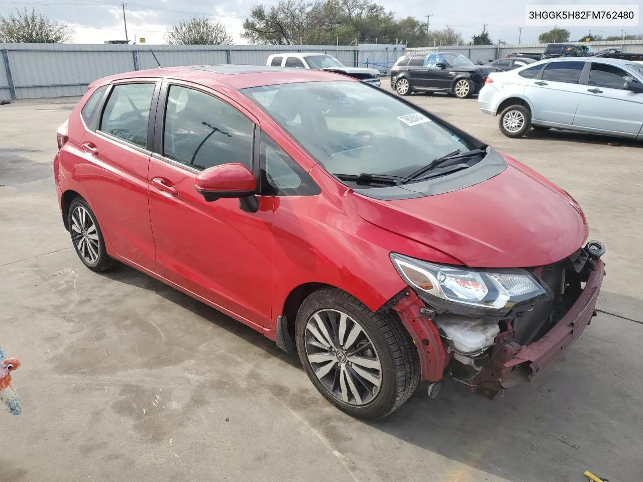 2015 Honda Fit Ex VIN: 3HGGK5H82FM762480 Lot: 79028454