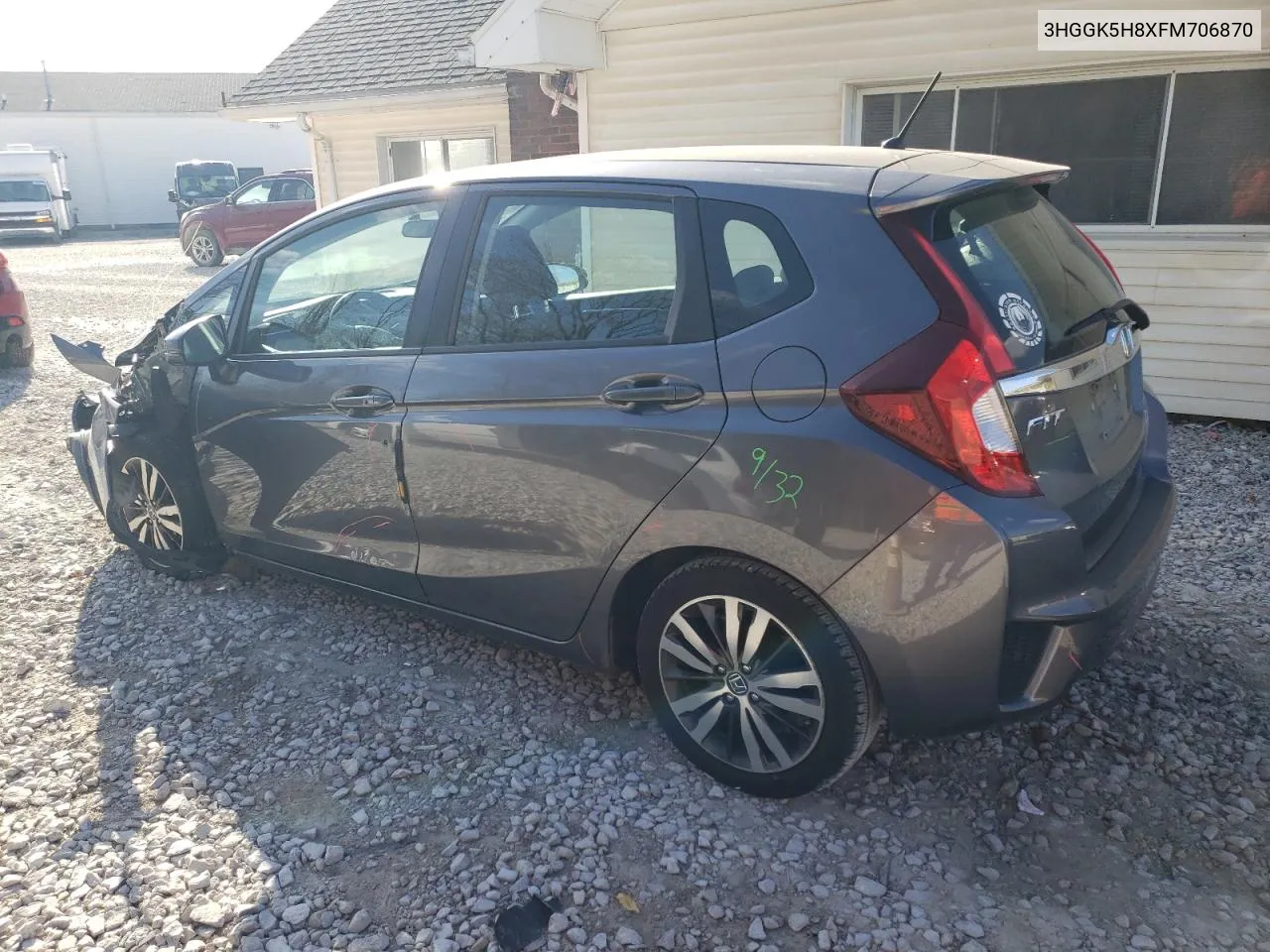 2015 Honda Fit Ex VIN: 3HGGK5H8XFM706870 Lot: 79064444