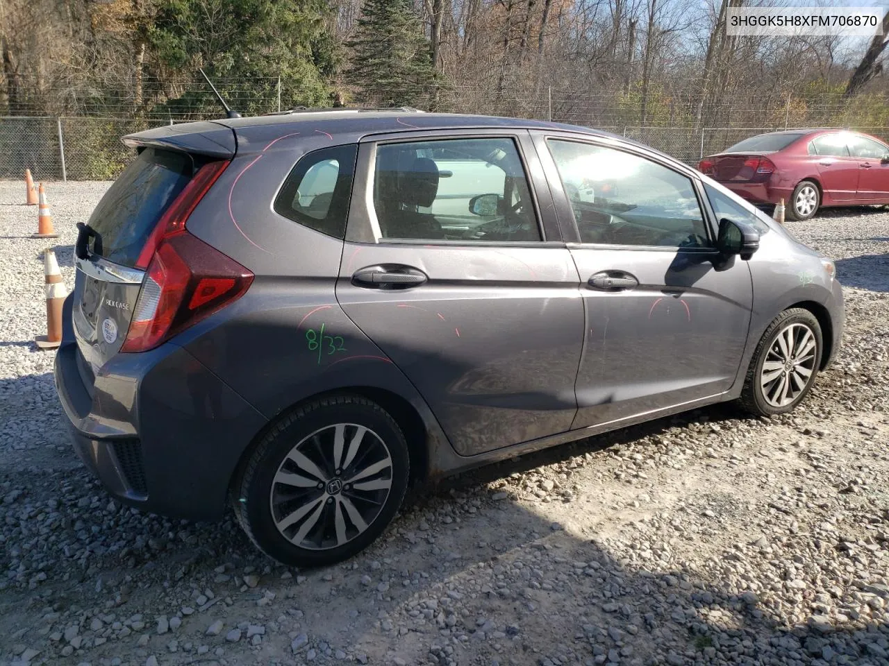 2015 Honda Fit Ex VIN: 3HGGK5H8XFM706870 Lot: 79064444