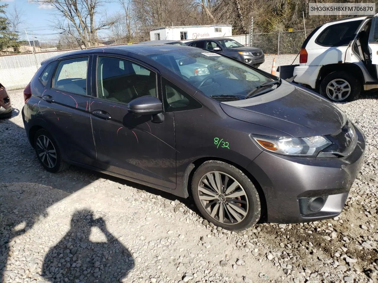 2015 Honda Fit Ex VIN: 3HGGK5H8XFM706870 Lot: 79064444