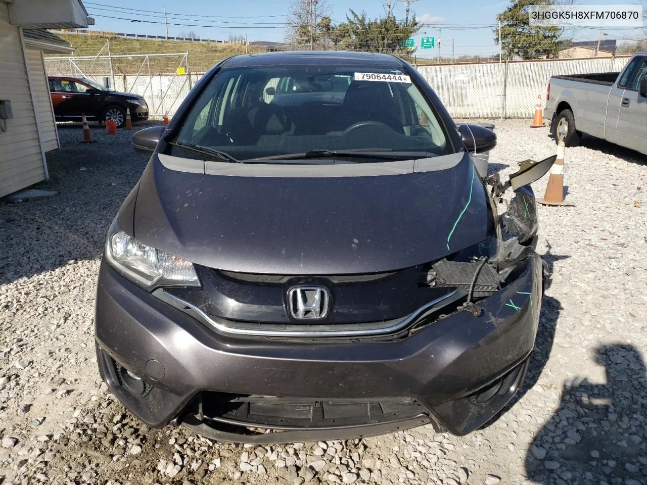 2015 Honda Fit Ex VIN: 3HGGK5H8XFM706870 Lot: 79064444