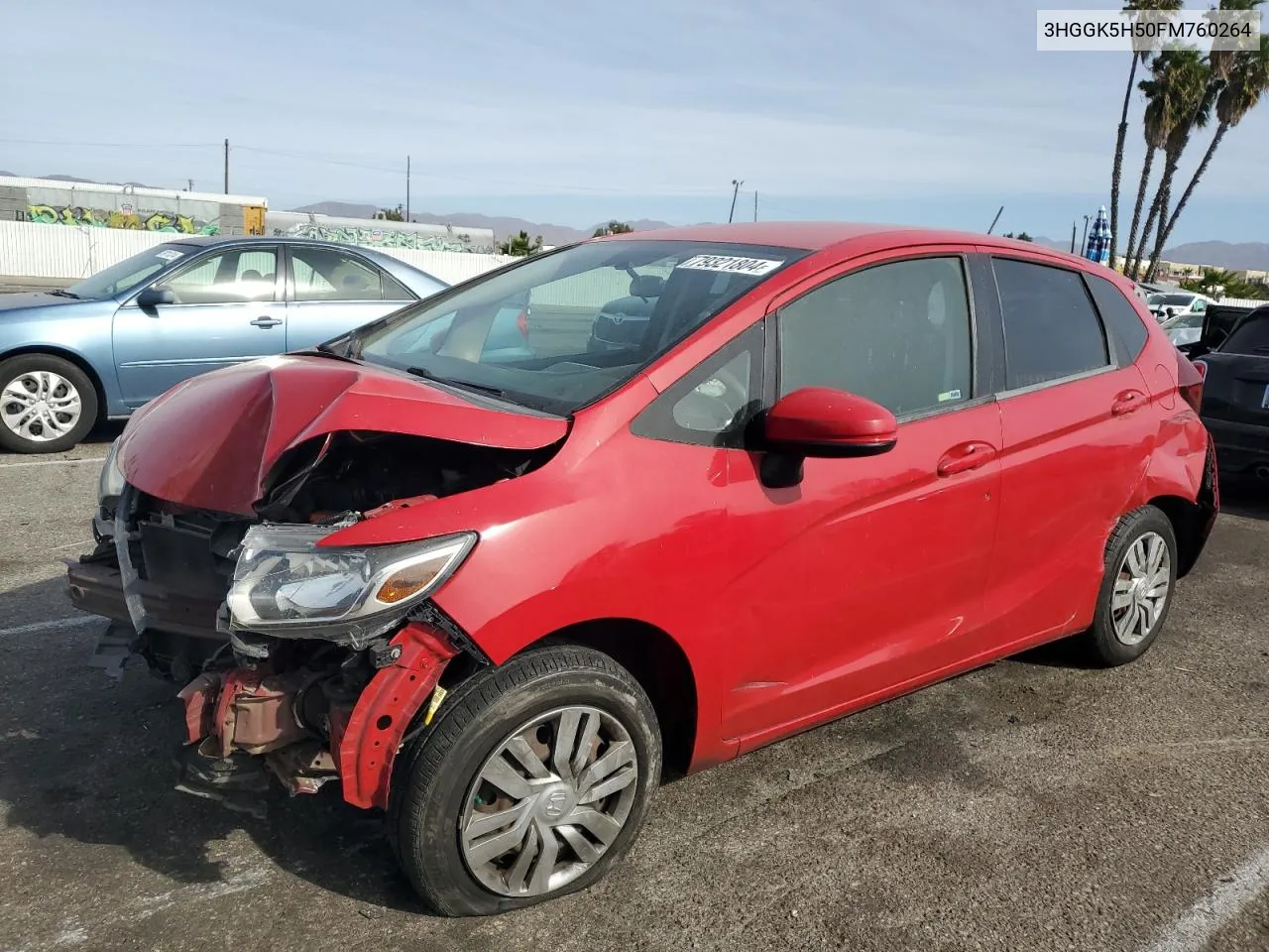 2015 Honda Fit Lx VIN: 3HGGK5H50FM760264 Lot: 79321804