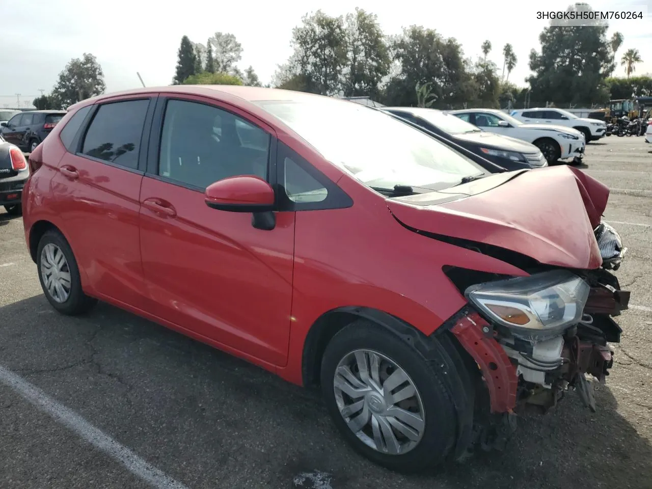 2015 Honda Fit Lx VIN: 3HGGK5H50FM760264 Lot: 79321804