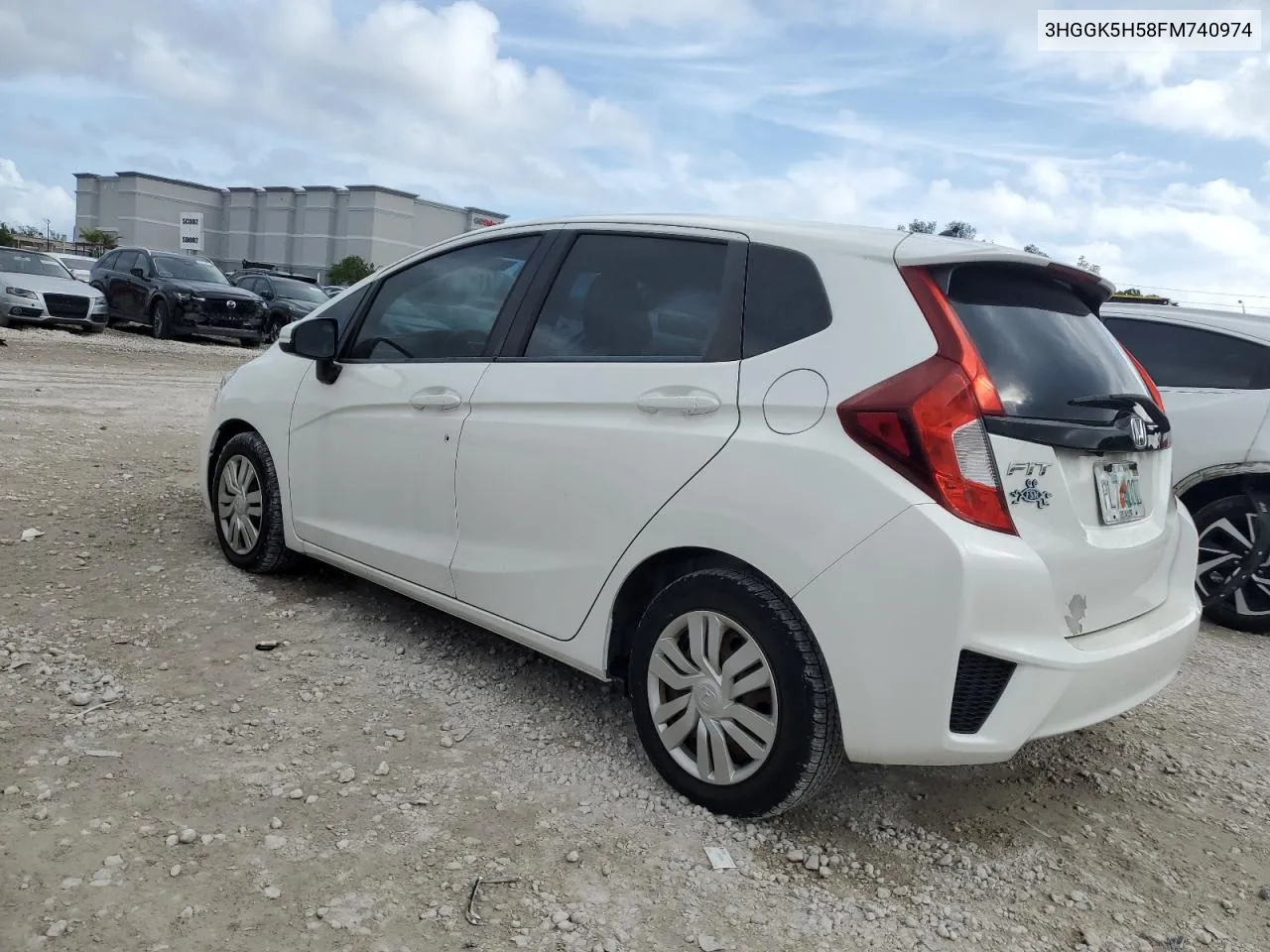 2015 Honda Fit Lx VIN: 3HGGK5H58FM740974 Lot: 79614184