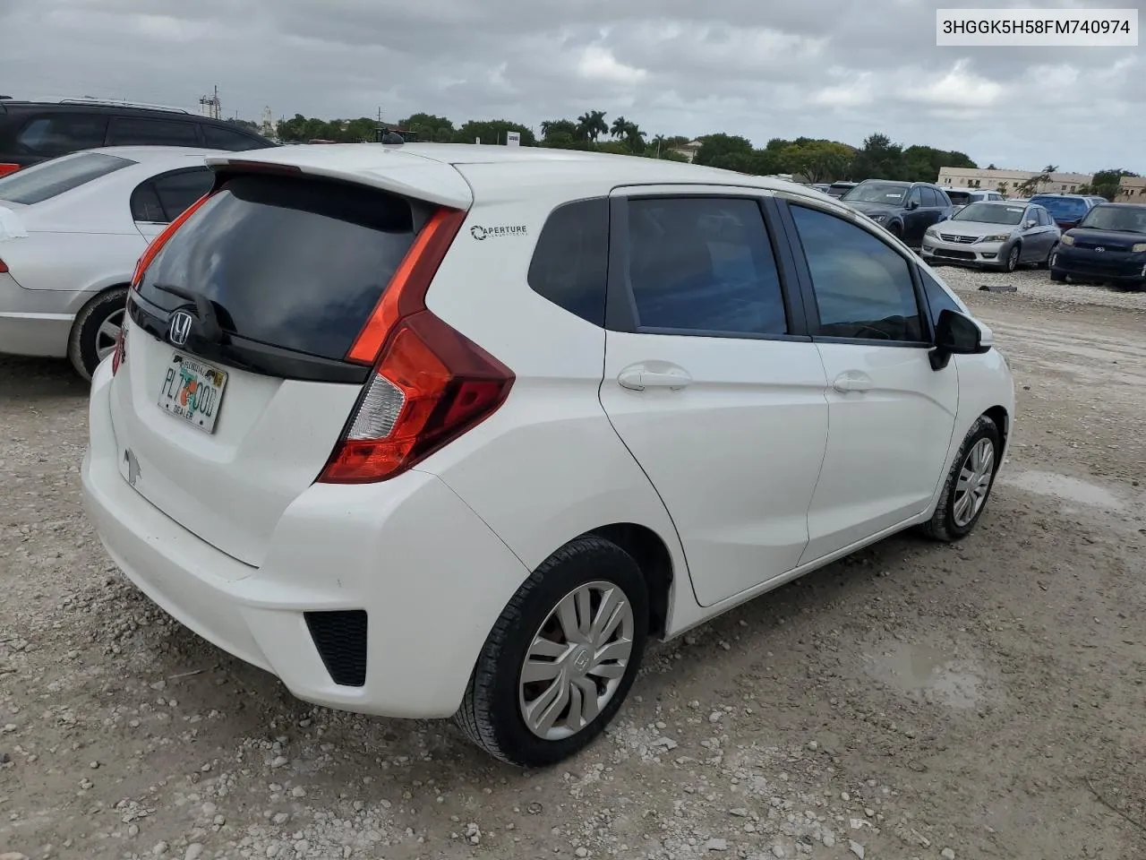 2015 Honda Fit Lx VIN: 3HGGK5H58FM740974 Lot: 79614184