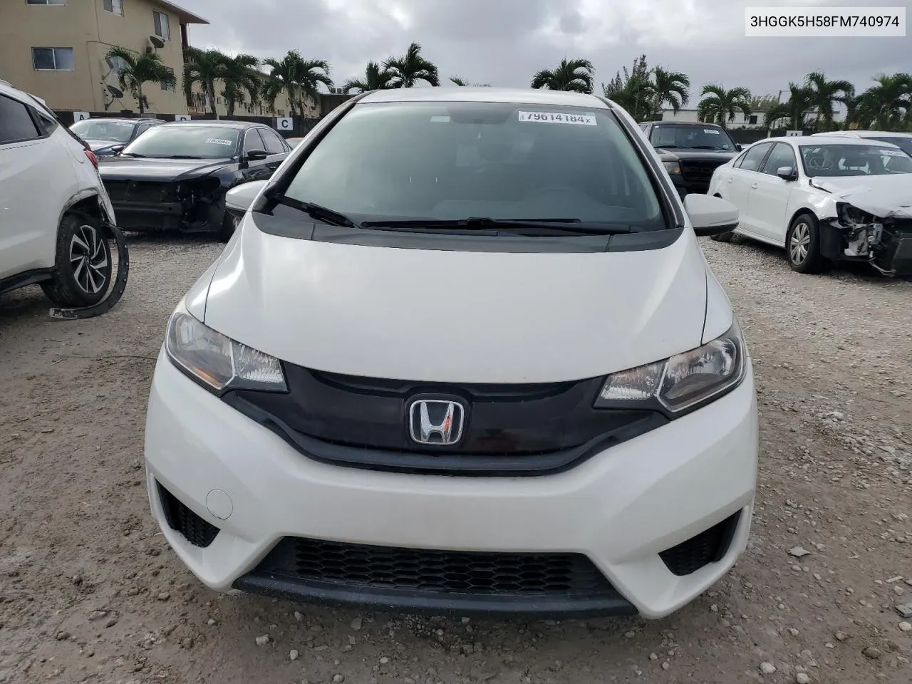 2015 Honda Fit Lx VIN: 3HGGK5H58FM740974 Lot: 79614184