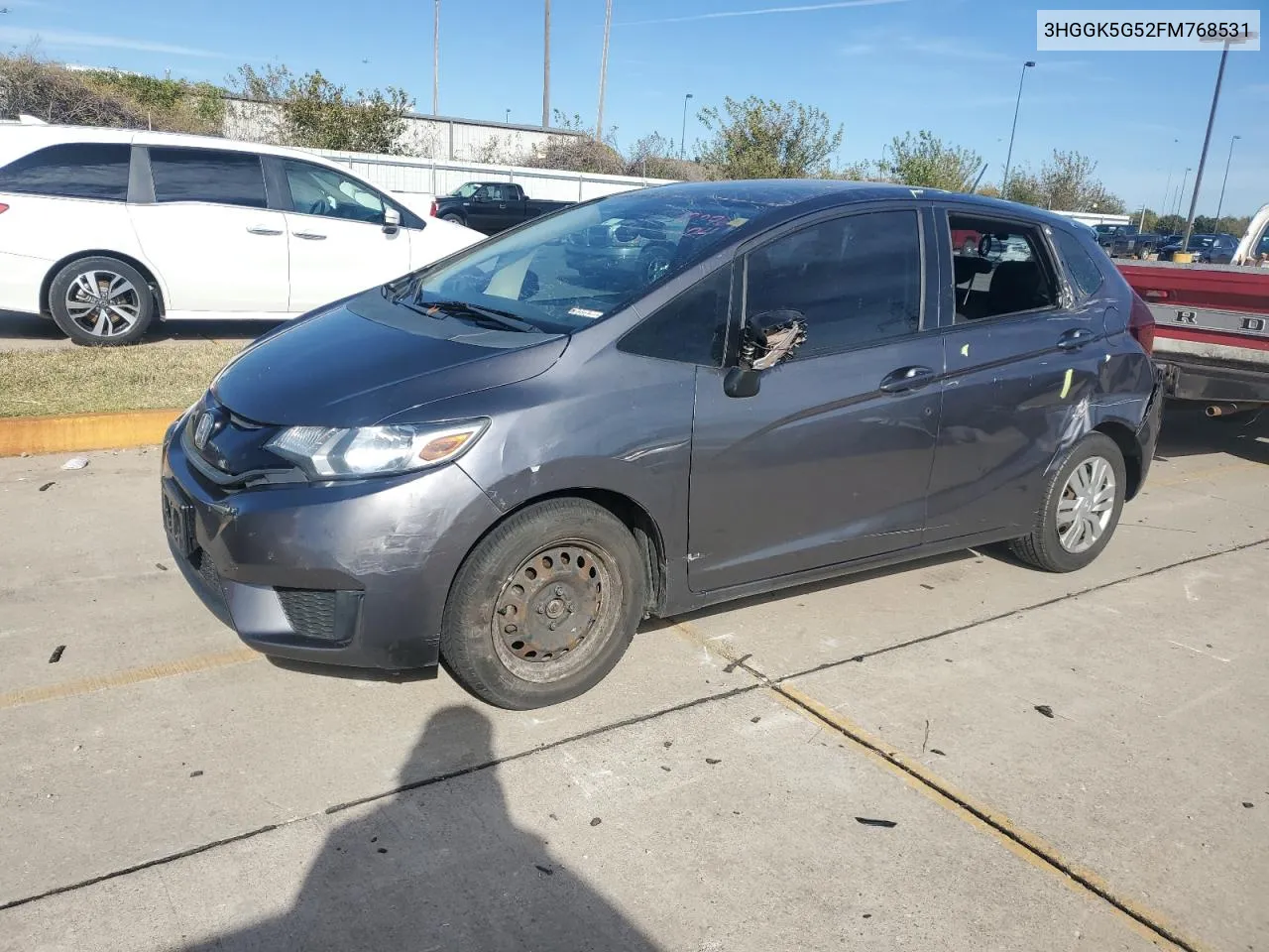 2015 Honda Fit Lx VIN: 3HGGK5G52FM768531 Lot: 79827624