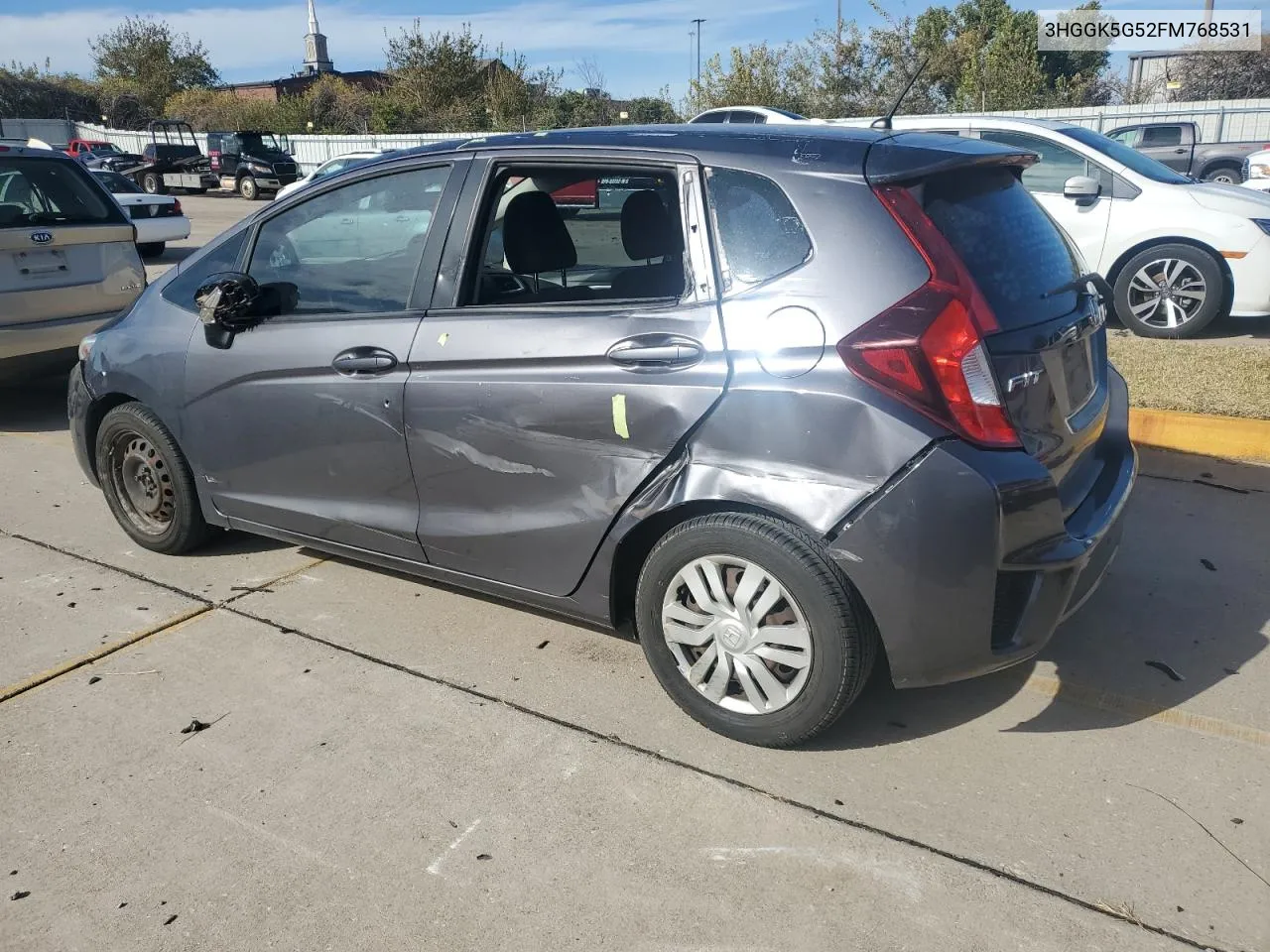 2015 Honda Fit Lx VIN: 3HGGK5G52FM768531 Lot: 79827624