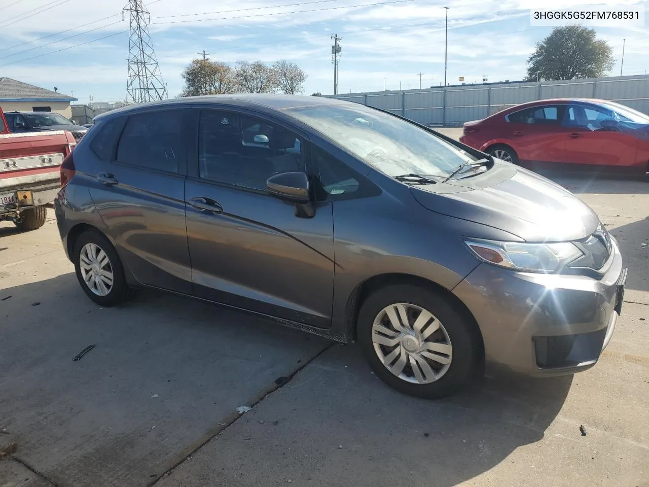 2015 Honda Fit Lx VIN: 3HGGK5G52FM768531 Lot: 79827624