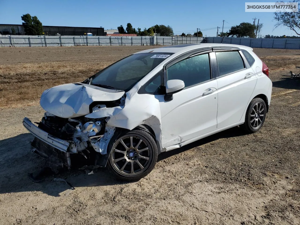 2015 Honda Fit Ex VIN: 3HGGK5G81FM777764 Lot: 79951524