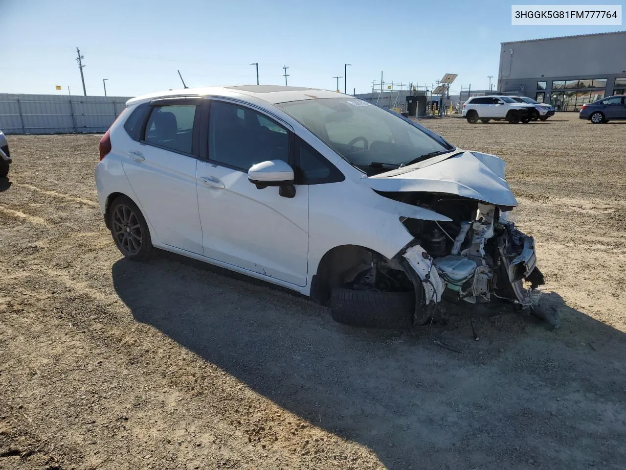 2015 Honda Fit Ex VIN: 3HGGK5G81FM777764 Lot: 79951524