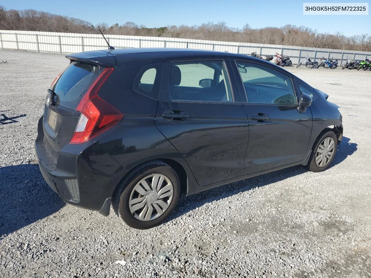 2015 Honda Fit Lx VIN: 3HGGK5H52FM722325 Lot: 80241713