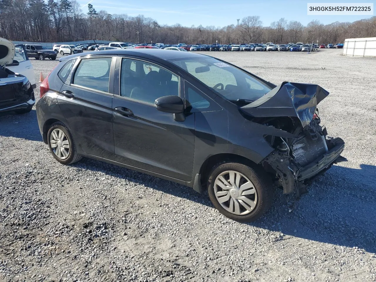 2015 Honda Fit Lx VIN: 3HGGK5H52FM722325 Lot: 80241713