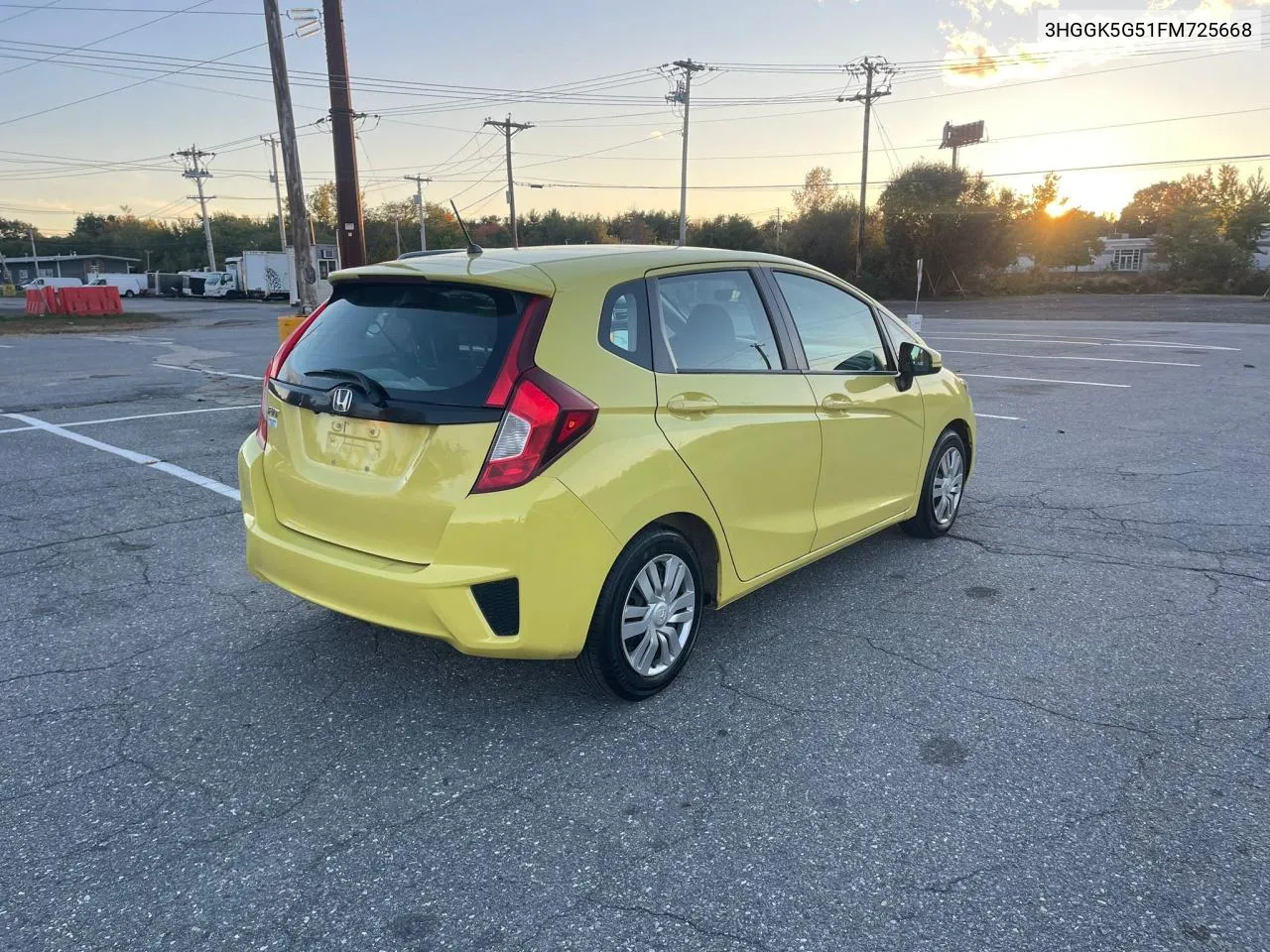 2015 Honda Fit Lx VIN: 3HGGK5G51FM725668 Lot: 80396554