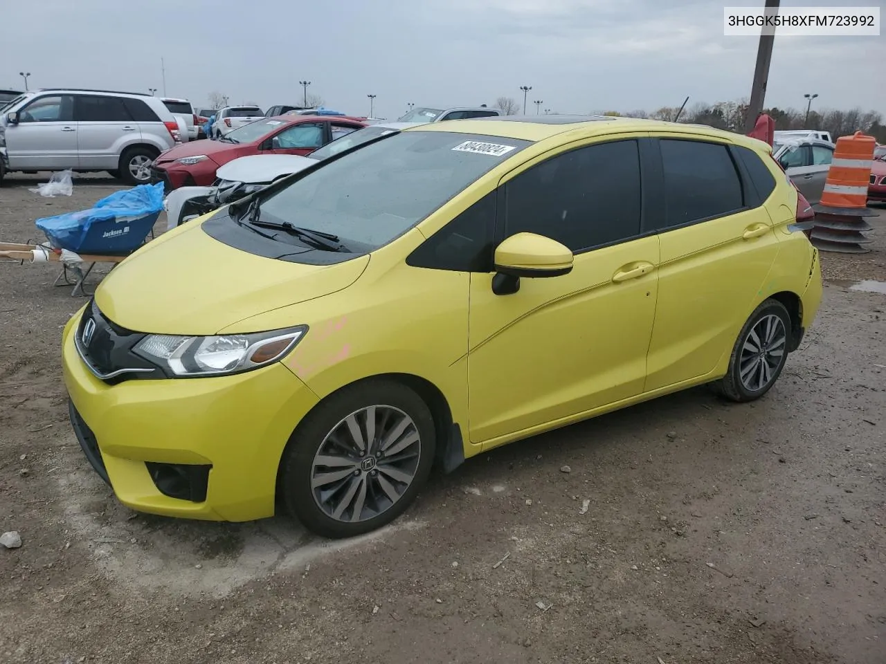 2015 Honda Fit Ex VIN: 3HGGK5H8XFM723992 Lot: 80430824