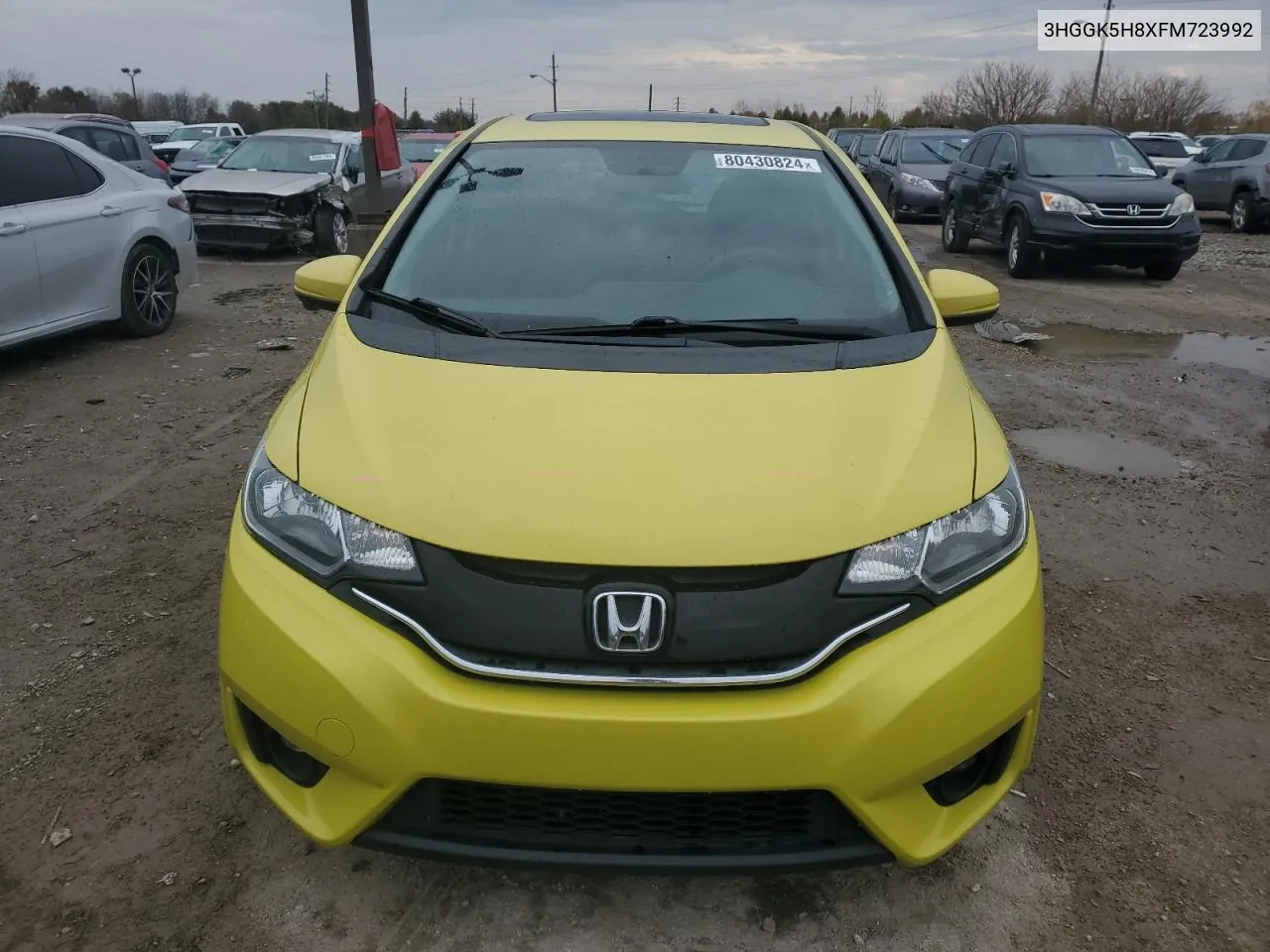 2015 Honda Fit Ex VIN: 3HGGK5H8XFM723992 Lot: 80430824