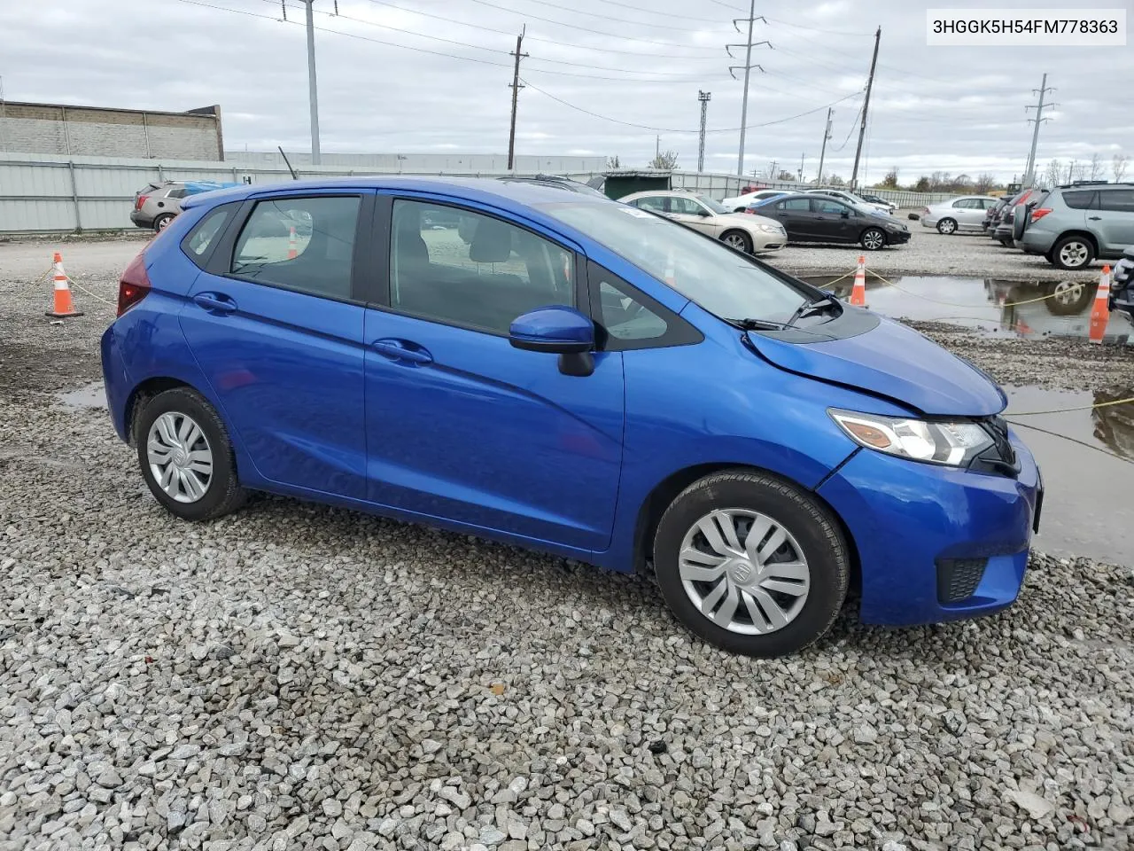 2015 Honda Fit Lx VIN: 3HGGK5H54FM778363 Lot: 80446574