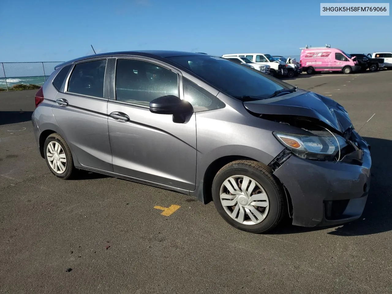 2015 Honda Fit Lx VIN: 3HGGK5H58FM769066 Lot: 80844684