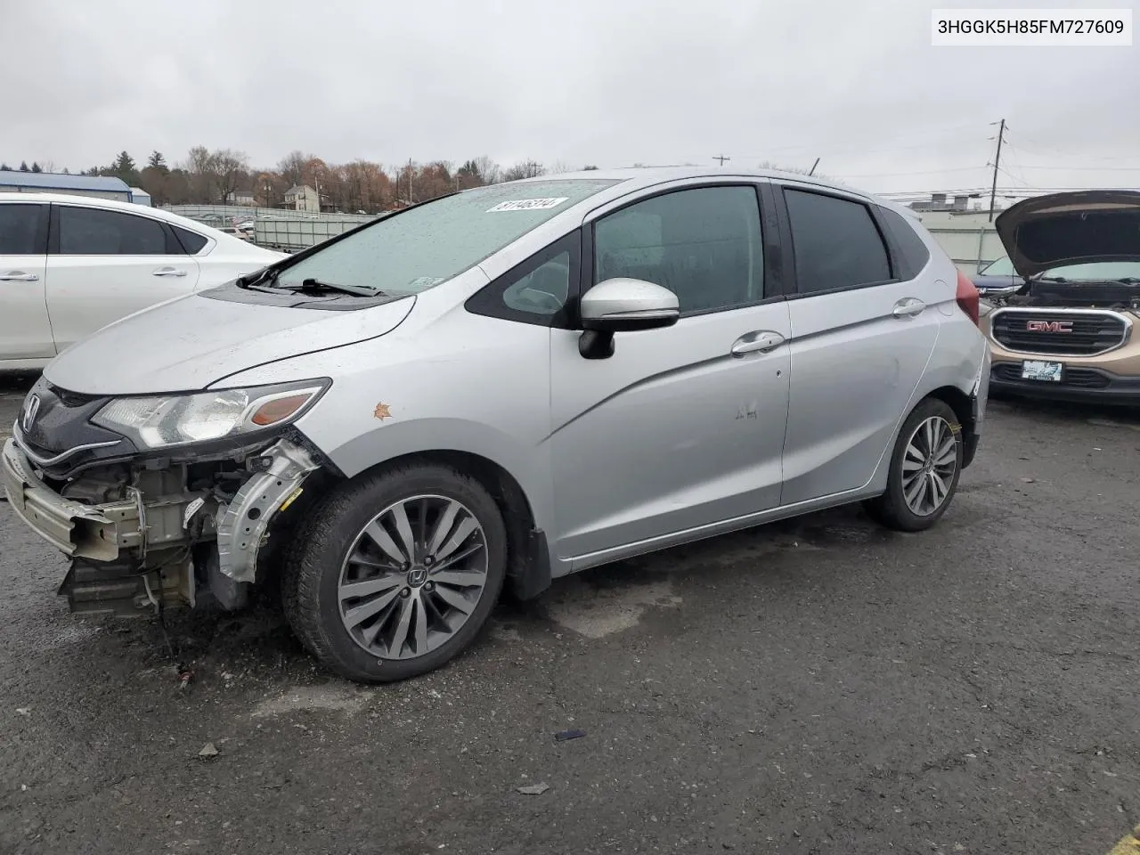 2015 Honda Fit Ex VIN: 3HGGK5H85FM727609 Lot: 81146314