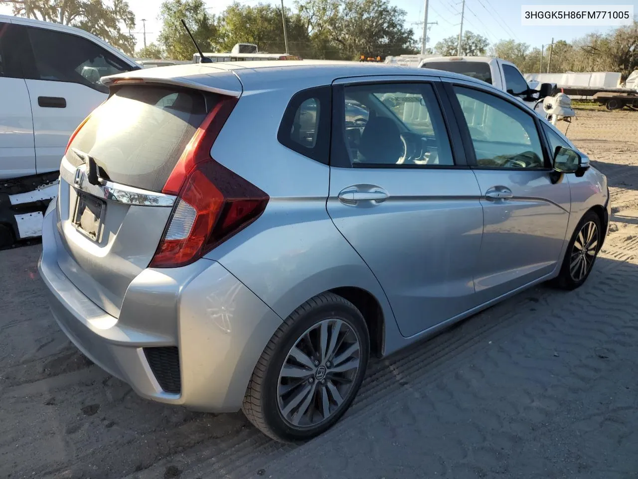 2015 Honda Fit Ex VIN: 3HGGK5H86FM771005 Lot: 81155234