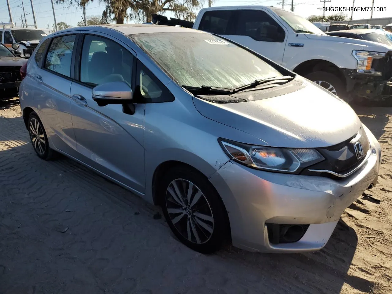 2015 Honda Fit Ex VIN: 3HGGK5H86FM771005 Lot: 81155234