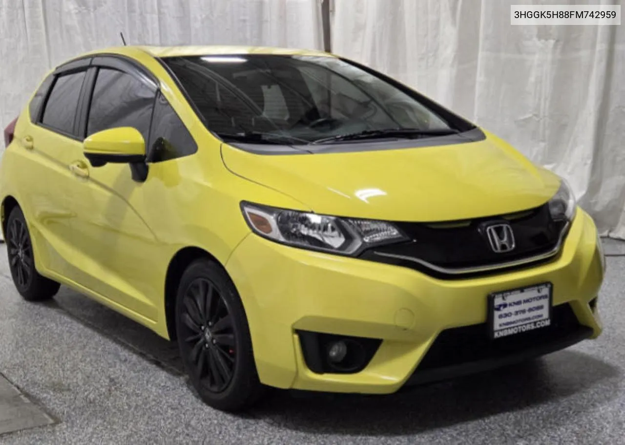 2015 Honda Fit Ex VIN: 3HGGK5H88FM742959 Lot: 81428074