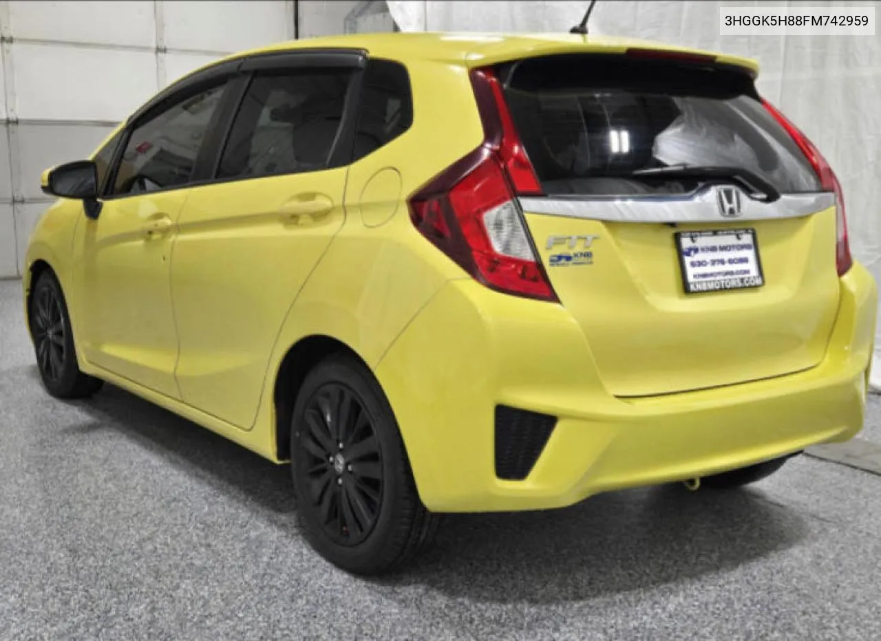 2015 Honda Fit Ex VIN: 3HGGK5H88FM742959 Lot: 81428074