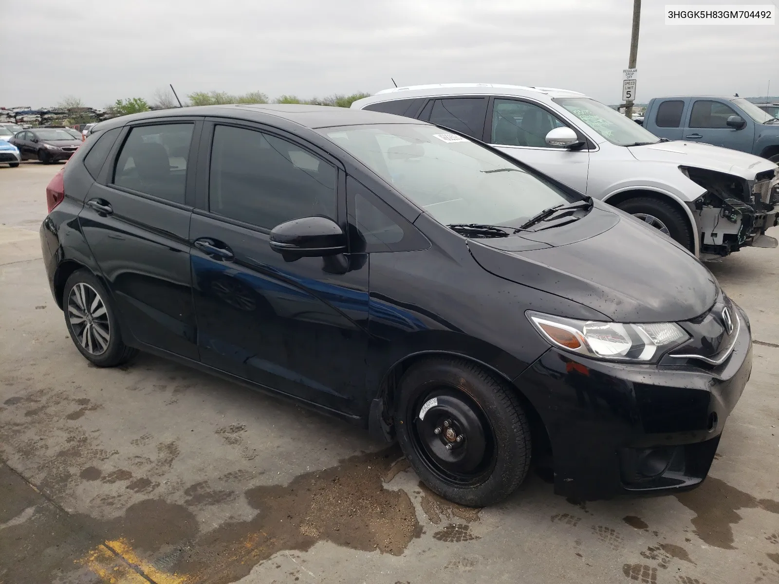 2016 Honda Fit Ex VIN: 3HGGK5H83GM704492 Lot: 46826084