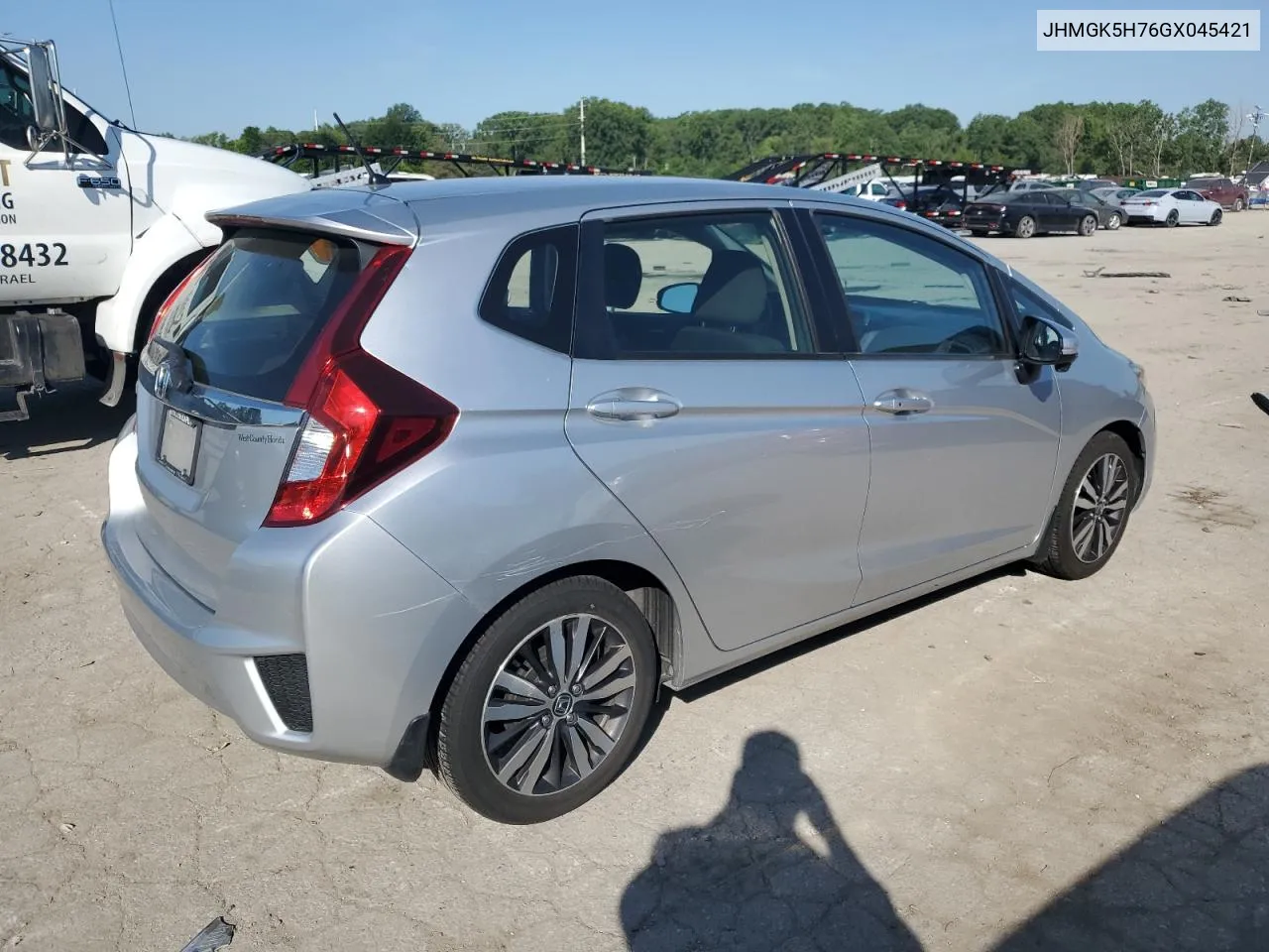 2016 Honda Fit Ex VIN: JHMGK5H76GX045421 Lot: 58528244