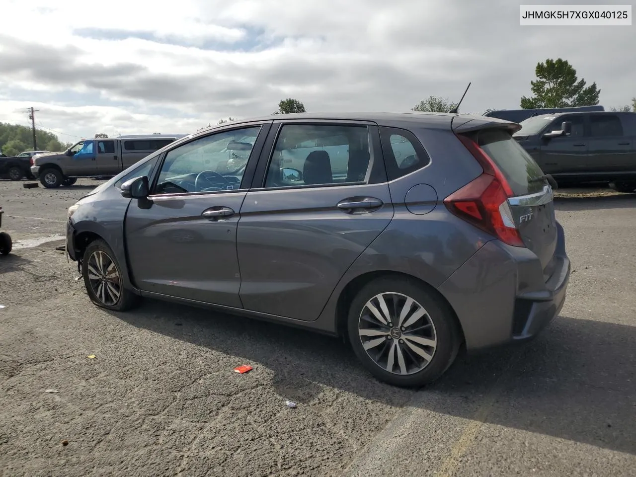 JHMGK5H7XGX040125 2016 Honda Fit Ex