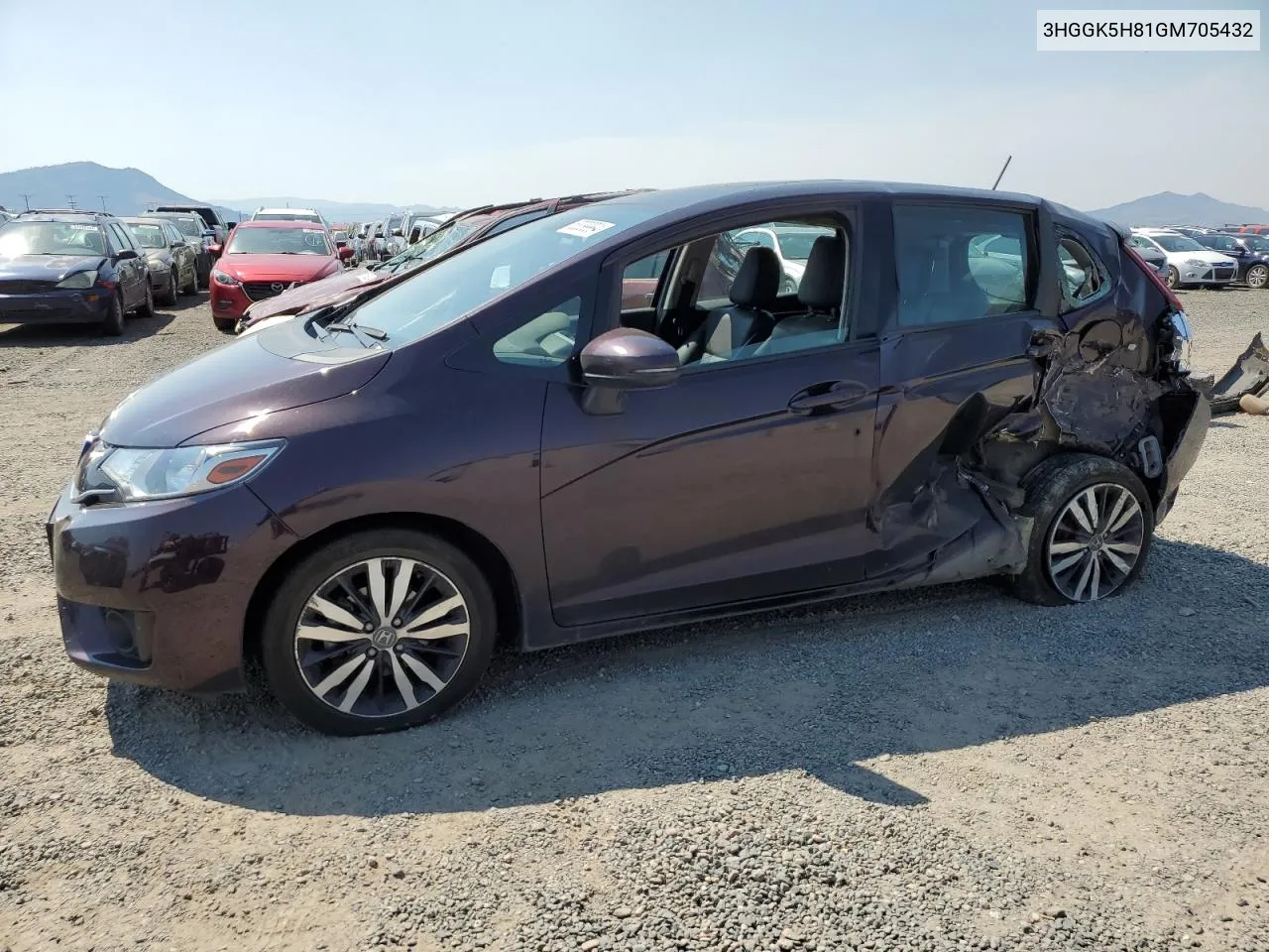 2016 Honda Fit Ex VIN: 3HGGK5H81GM705432 Lot: 63099994