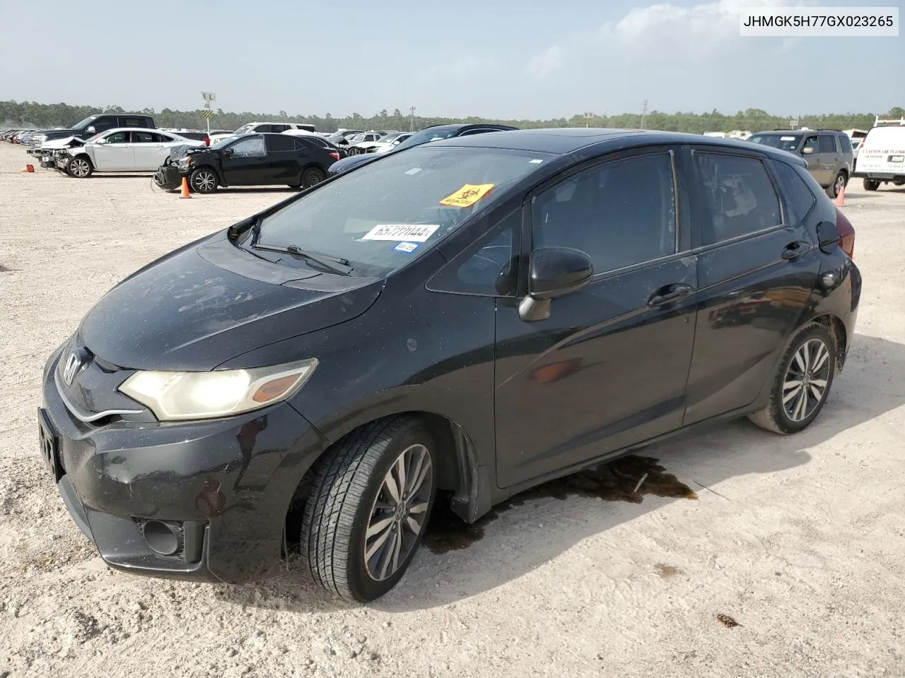 2016 Honda Fit Ex VIN: JHMGK5H77GX023265 Lot: 65722044