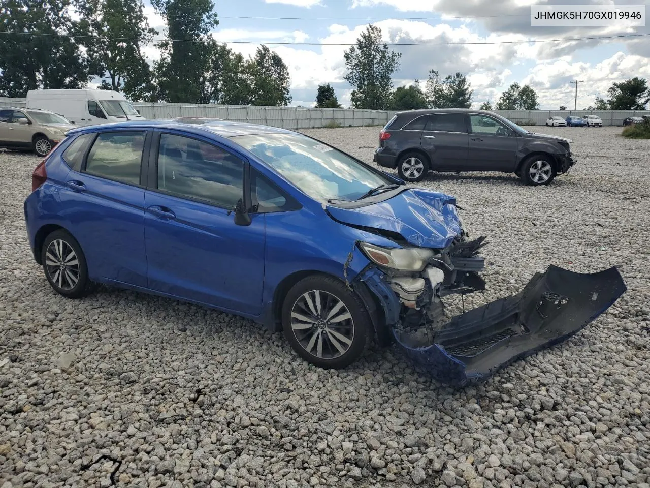 JHMGK5H70GX019946 2016 Honda Fit Ex